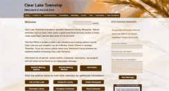 Desktop Screenshot of clearlaketownship.org